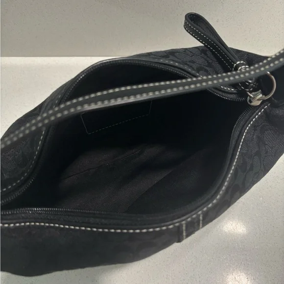Vintage Coach Y2K Mini Bag Black With Signature C Logo - Picture 4 of 5